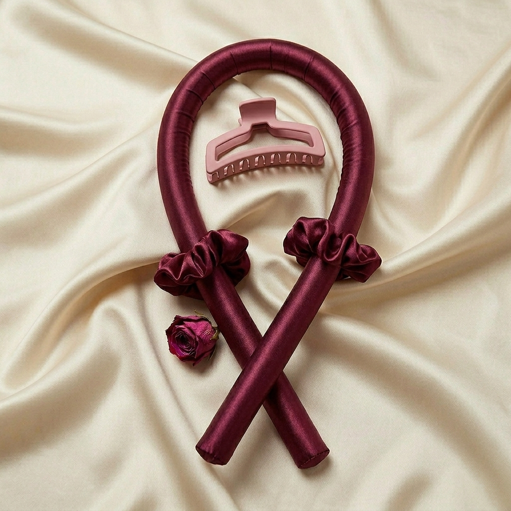 Velour Satin Curl Set