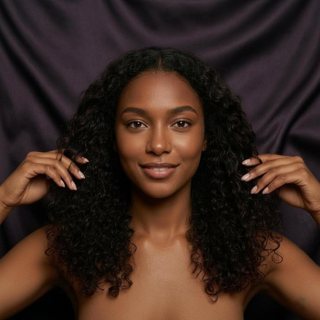 Velour Satin Curl Set