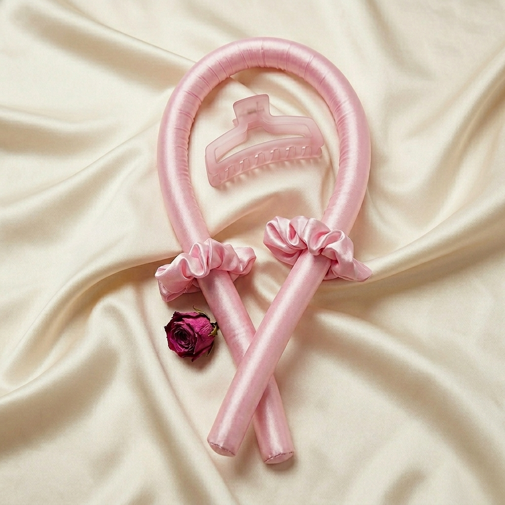 Velour Satin Curl Set