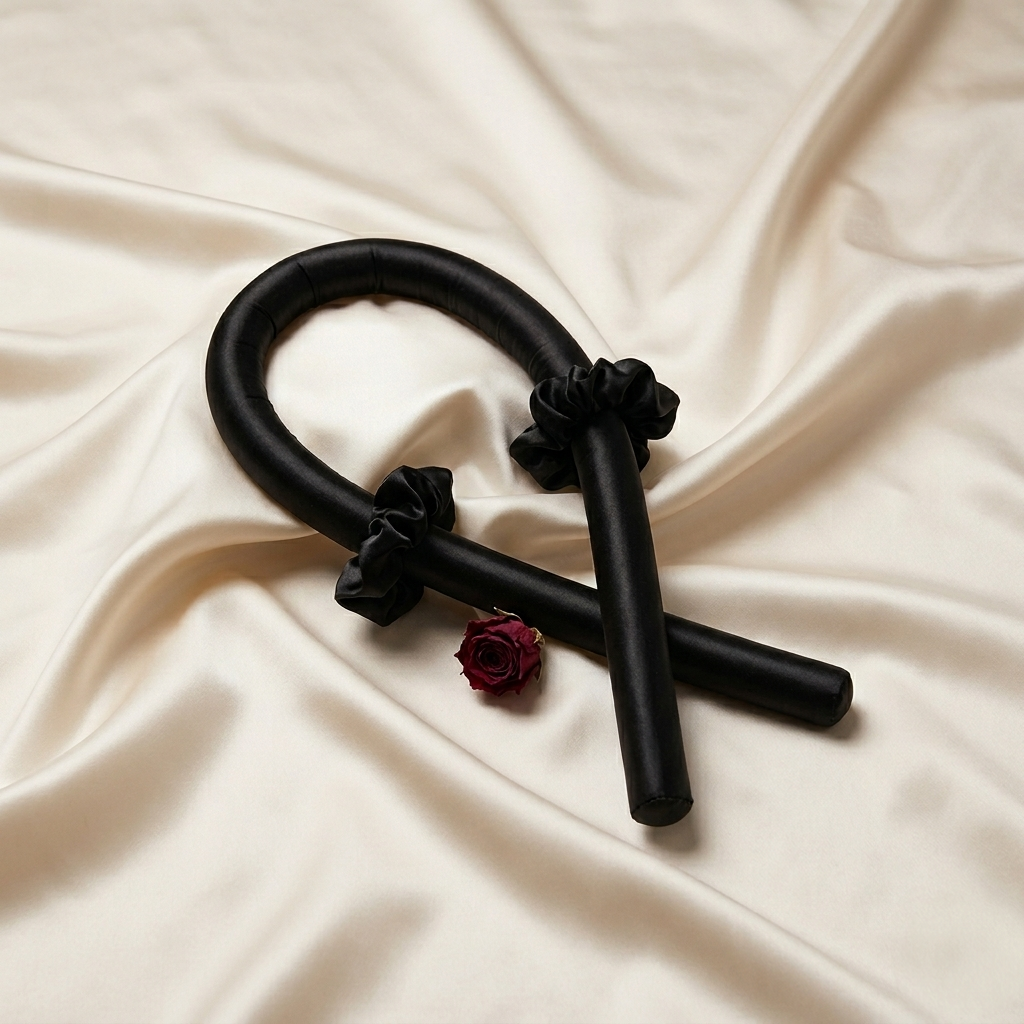 Velour Satin Curl Set