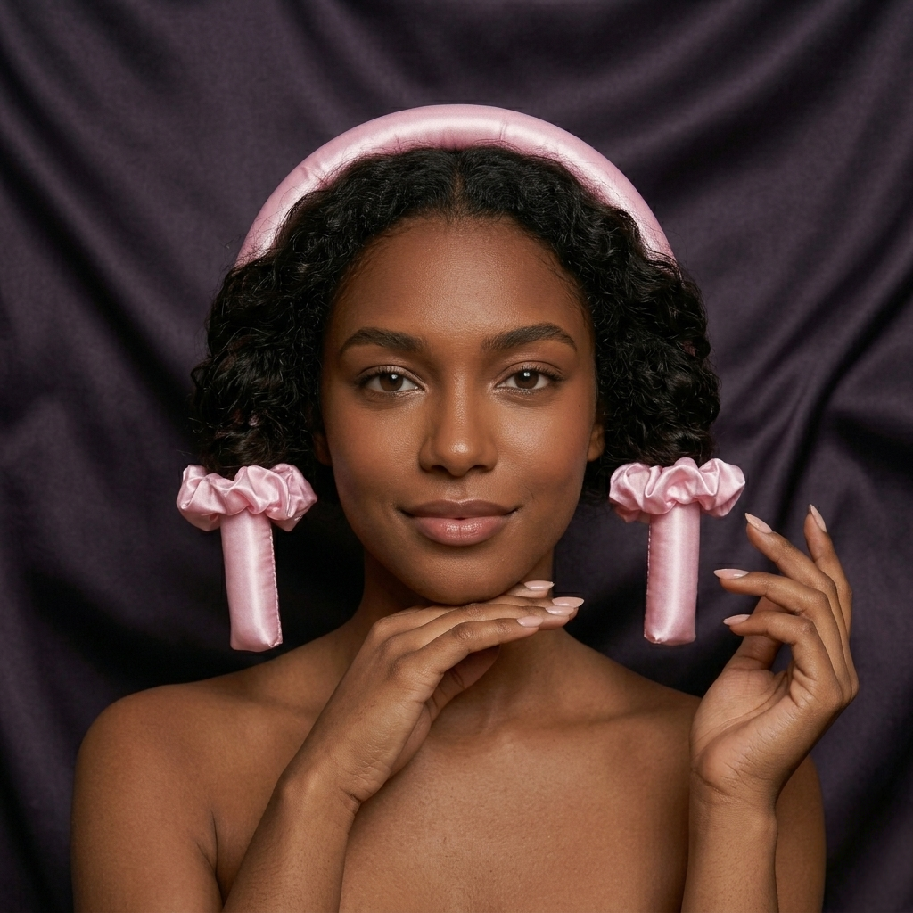 Velour Satin Curl Set