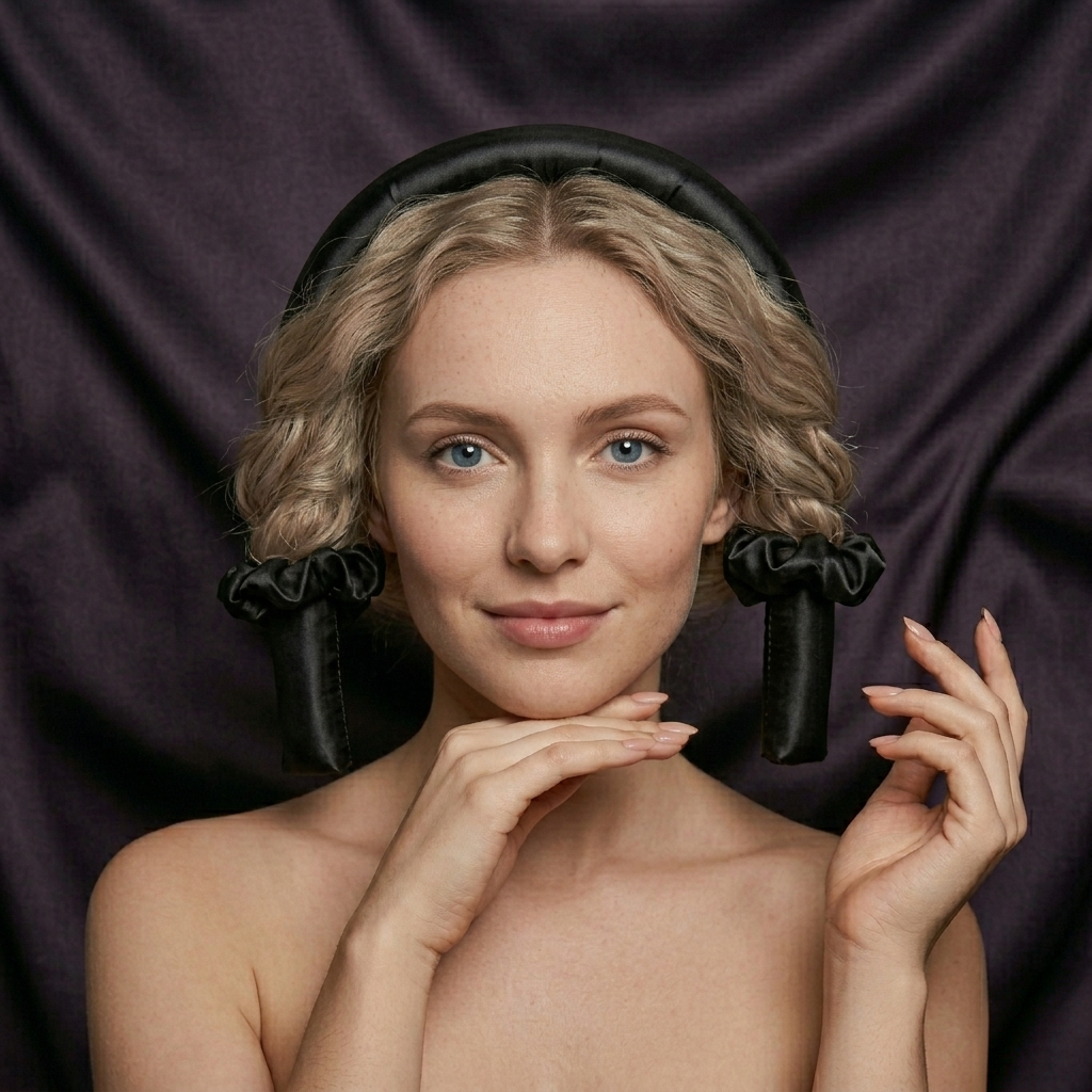Velour Satin Curl Set