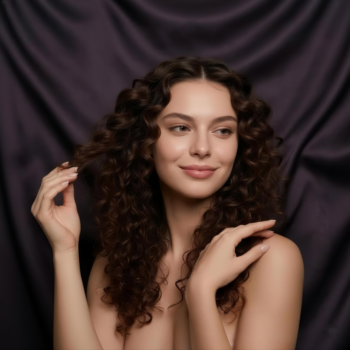 Velour Satin Curl Set